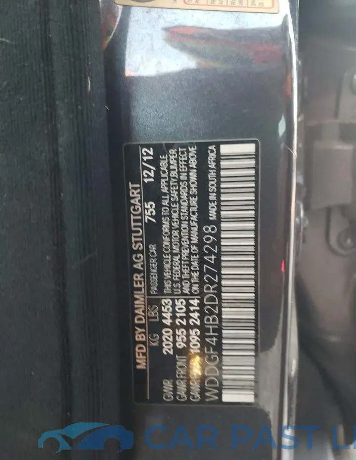 WDDGF4HB2DR274298# 12