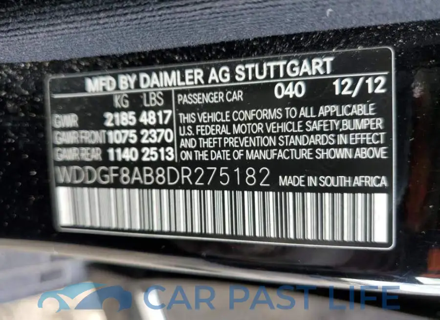 WDDGF8AB8DR275182# 13