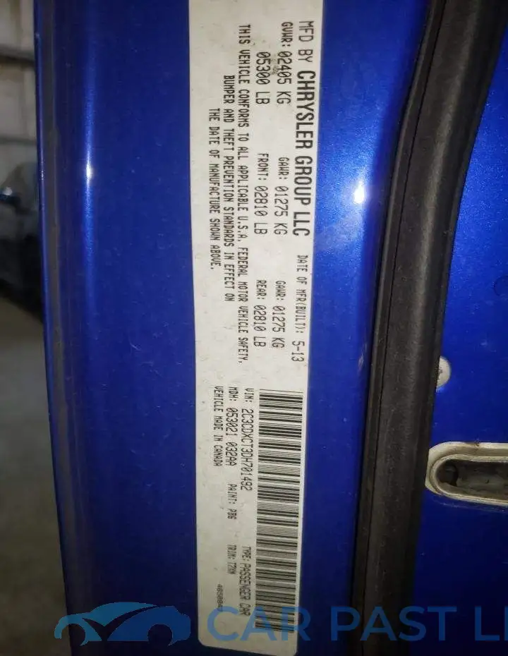 2C3CDXCT3DH701492# 12