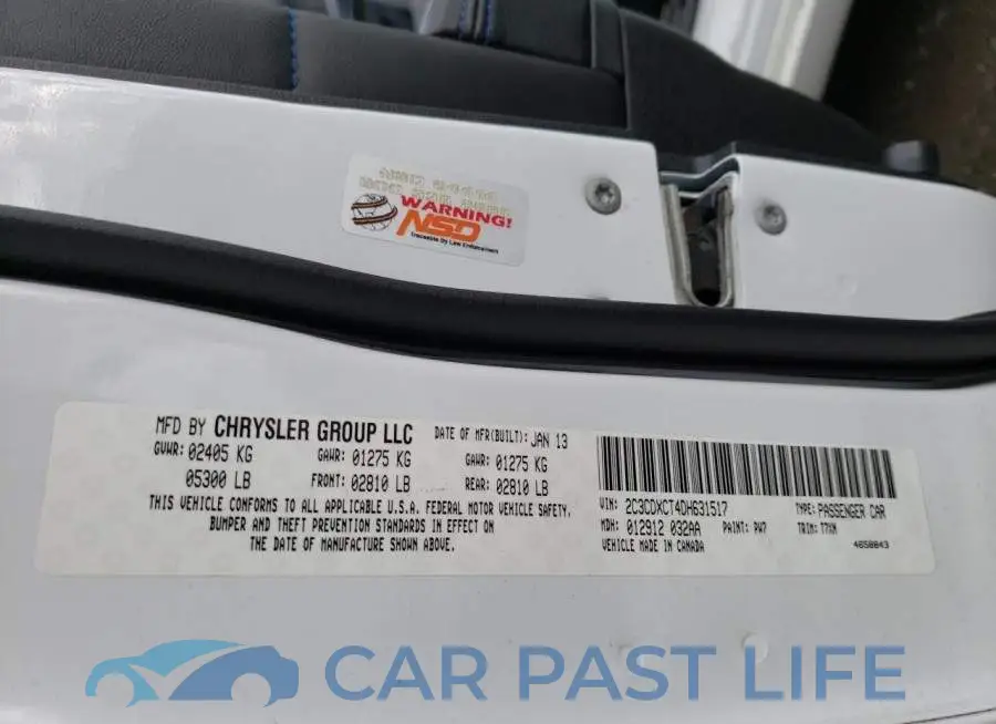 2C3CDXCT4DH631517# 12