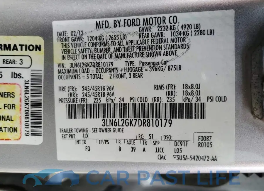 3LN6L2GK7DR810179# 12