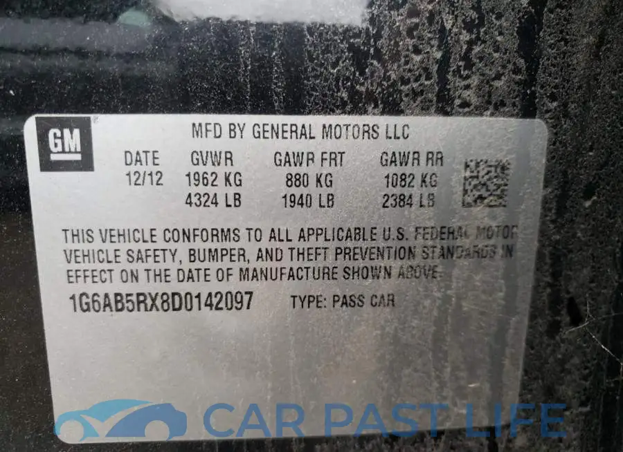 1G6AB5RX8D0142097# 12