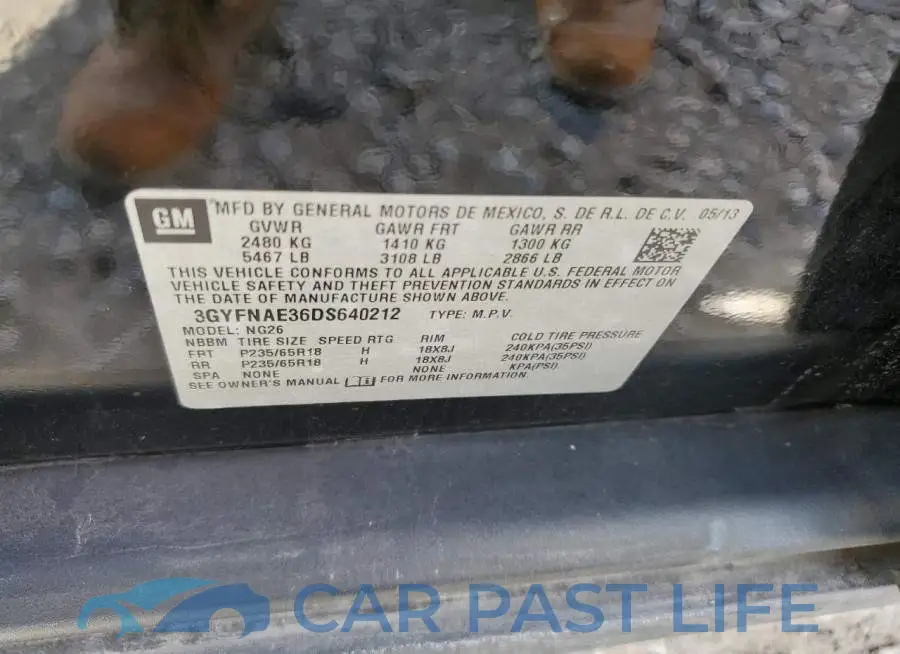 3GYFNAE36DS640212# 10