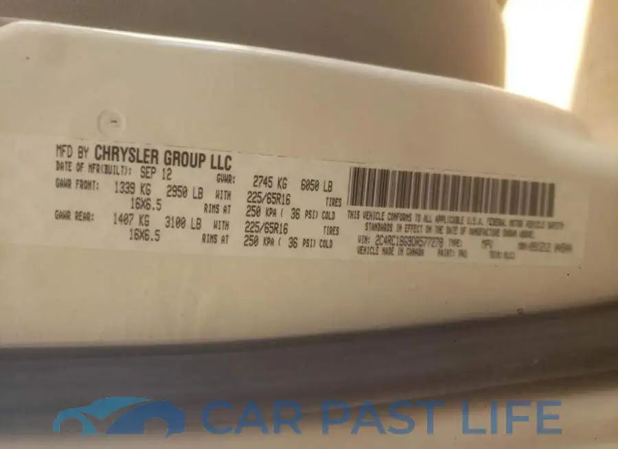 2C4RC1BG9DR577278# 13