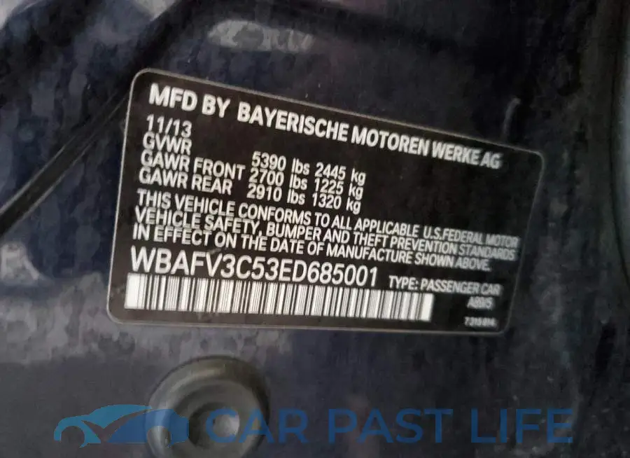 WBAFV3C53ED685001# 12