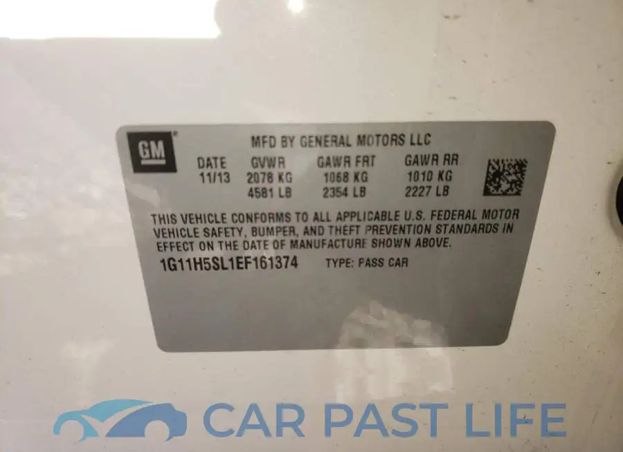 1G11H5SL1EF161374# 12