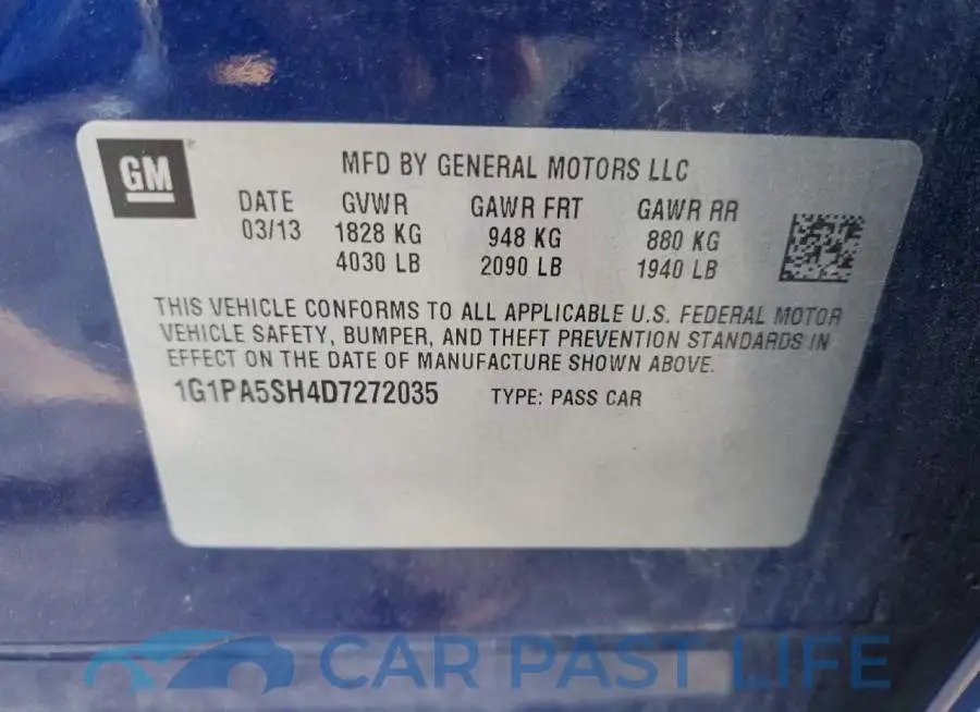 1G1PA5SH4D7272035# 10