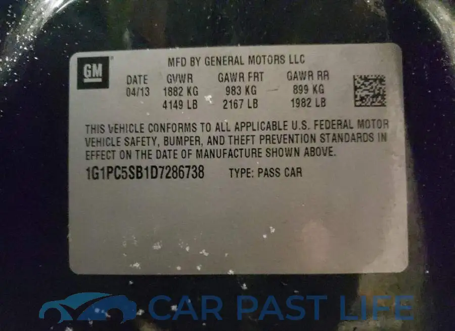 1G1PC5SB1D7286738# 12