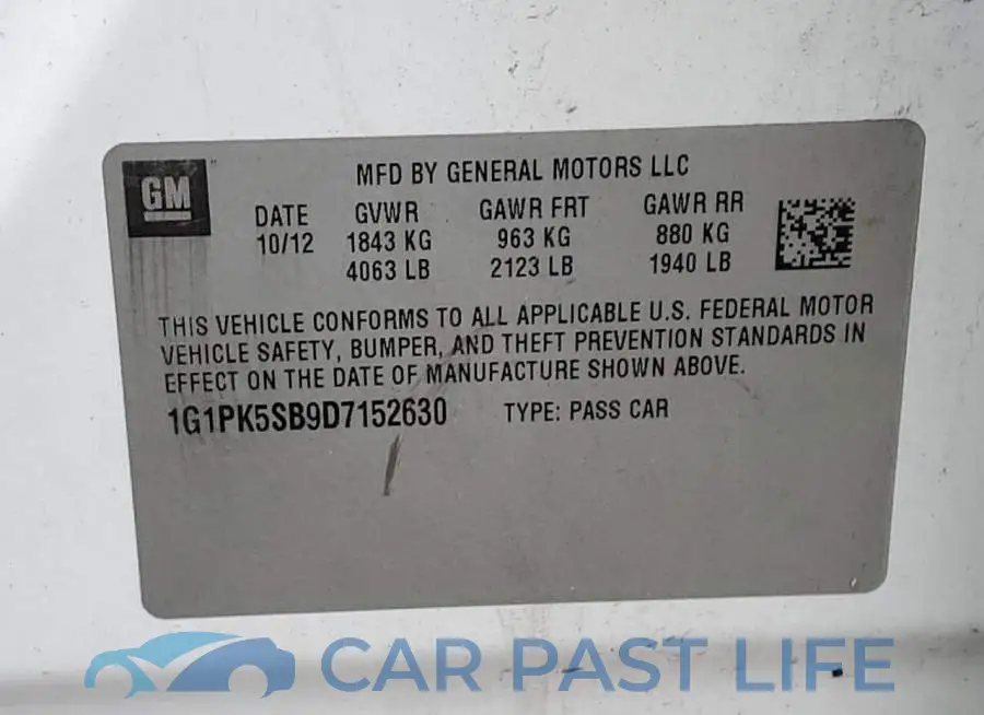 1G1PK5SB9D7152630# 12