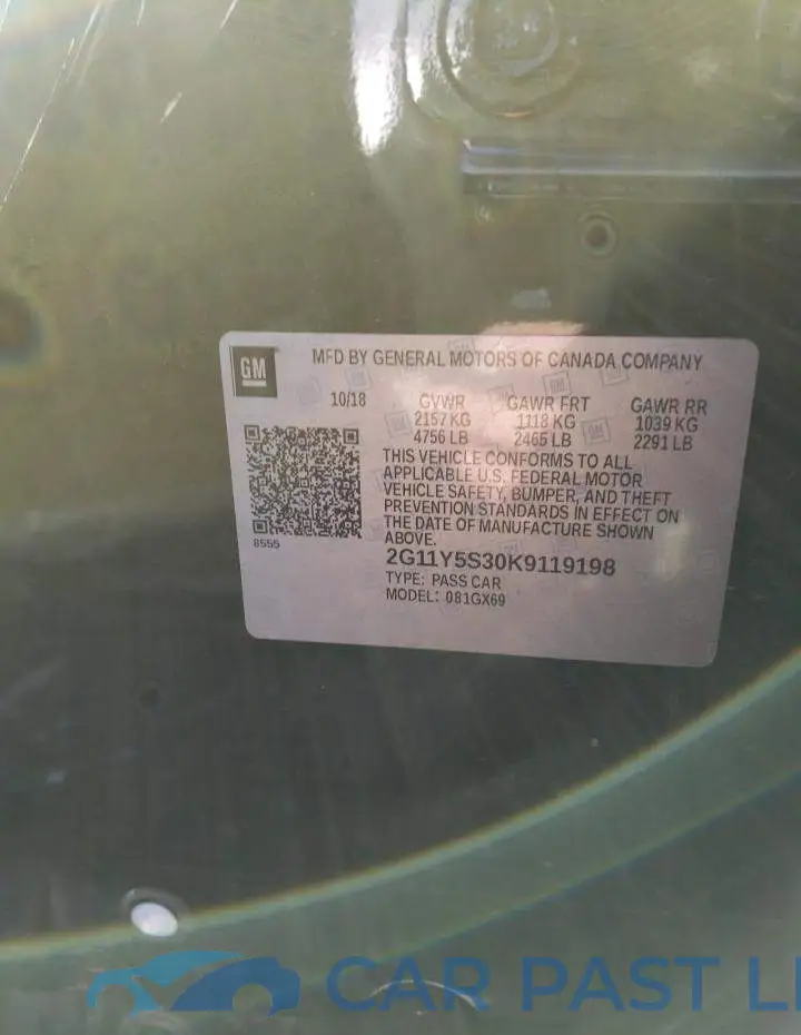 2G11Y5S30K9119198# 10