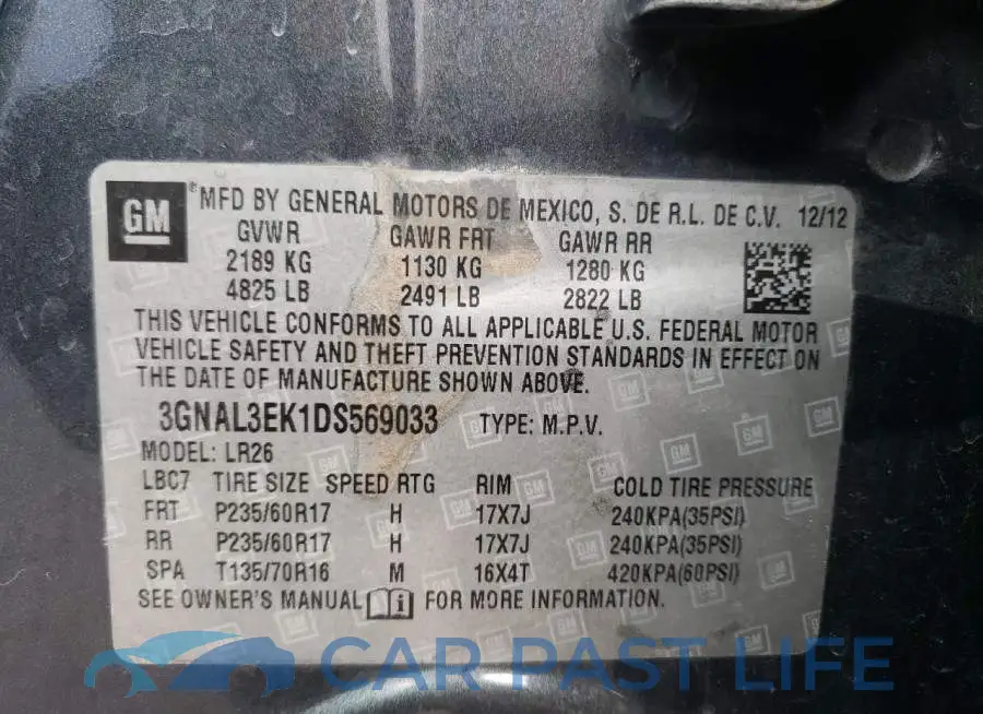 3GNAL3EK1DS569033# 13