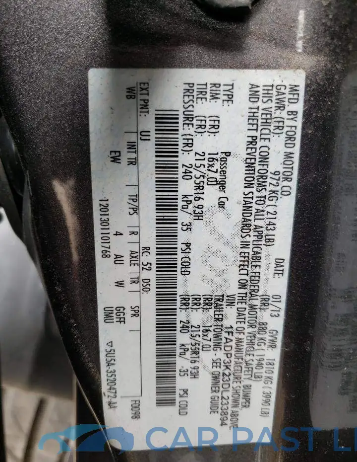 1FADP3K23DL233894# 14