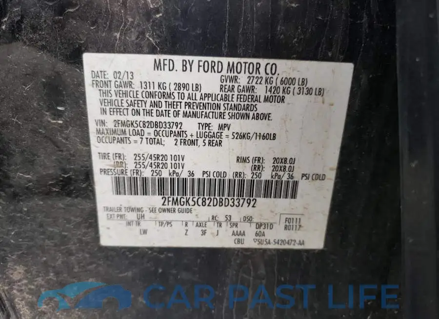 2FMGK5C82DBD33792# 10