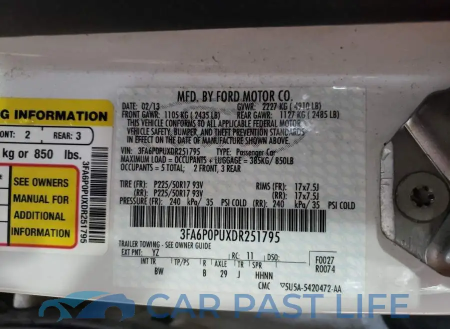 3FA6P0PUXDR251795# 10
