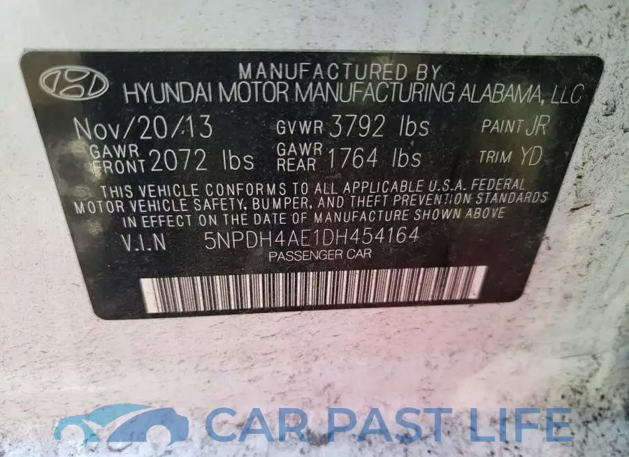 5NPDH4AE1DH454164# 12