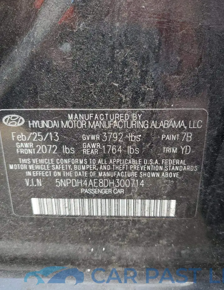 5NPDH4AE8DH300714# 12