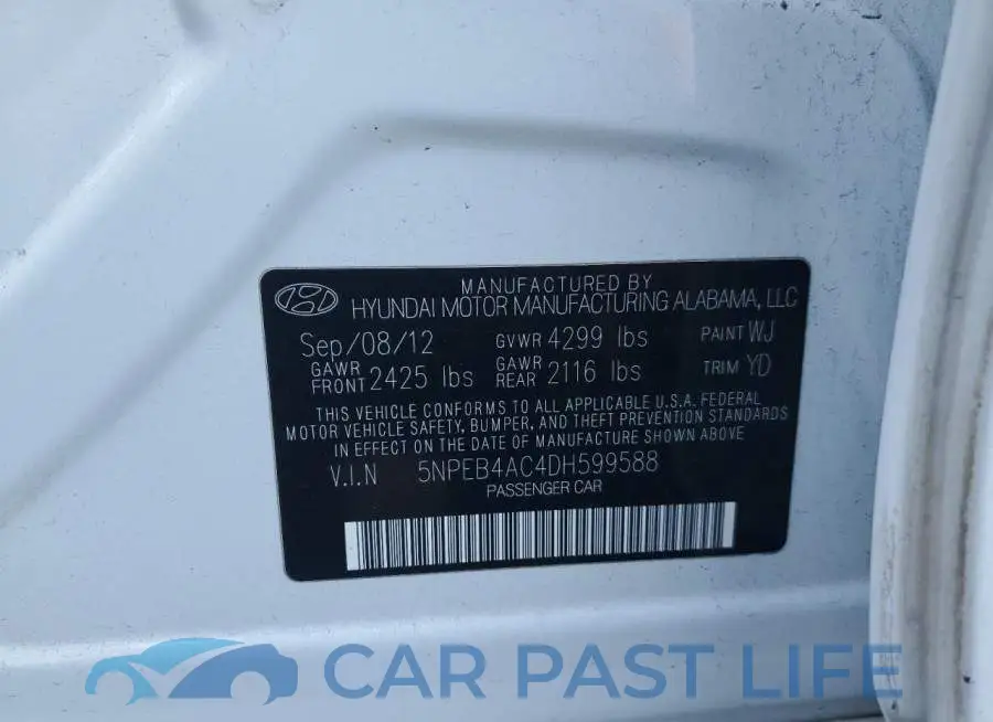 5NPEB4AC4DH599588# 13