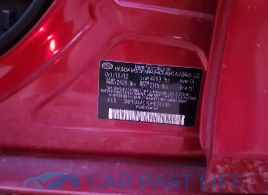 5NPEB4AC4DH624795# 12