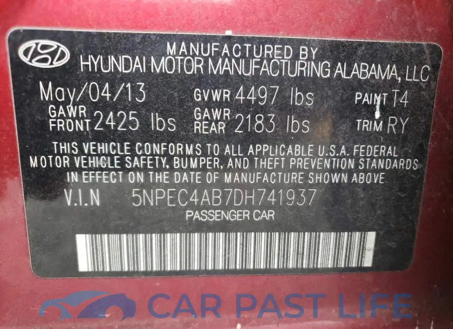 5NPEC4AB7DH741937# 12