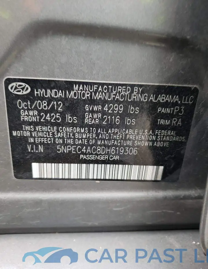 5NPEC4AC8DH619306# 13