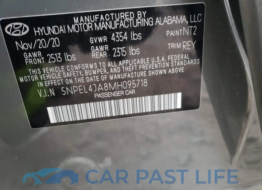 5NPEL4JA8MH095718# 13