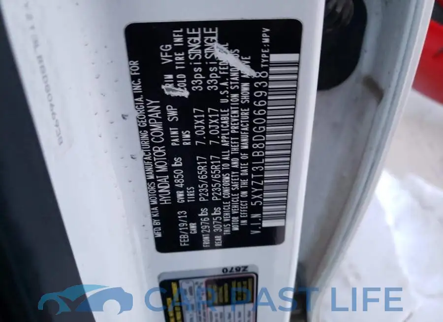 5XYZT3LB8DG066938# 14