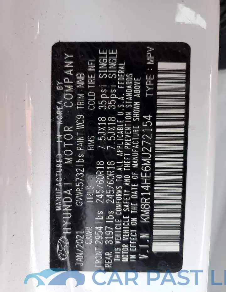 KM8R14HE6MU272154# 13