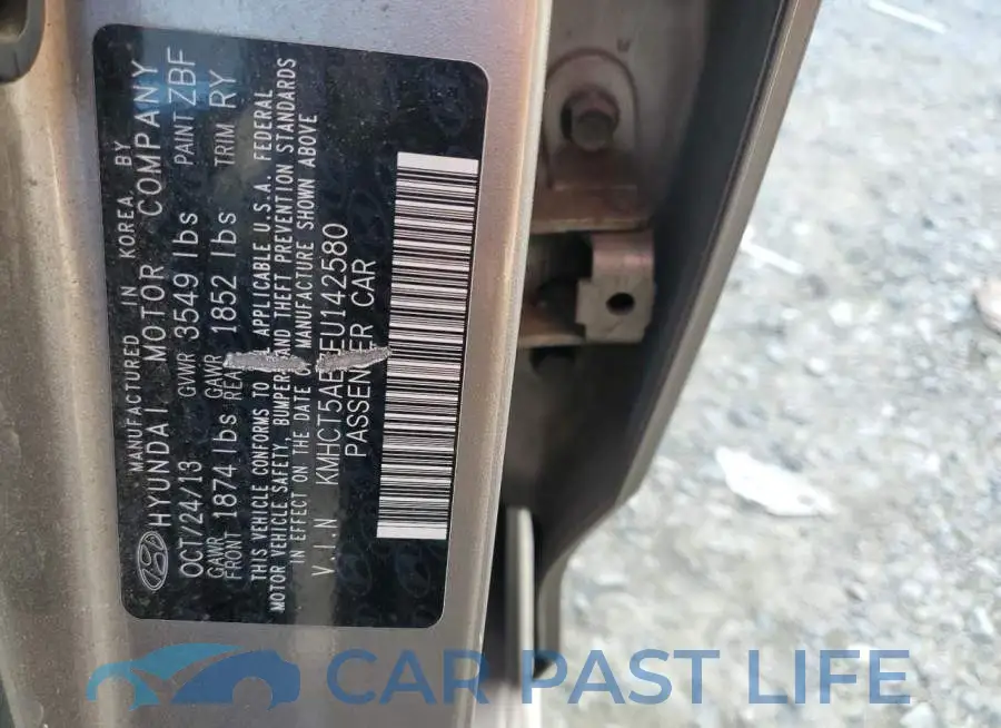 KMHCT5AE7EU142580# 12
