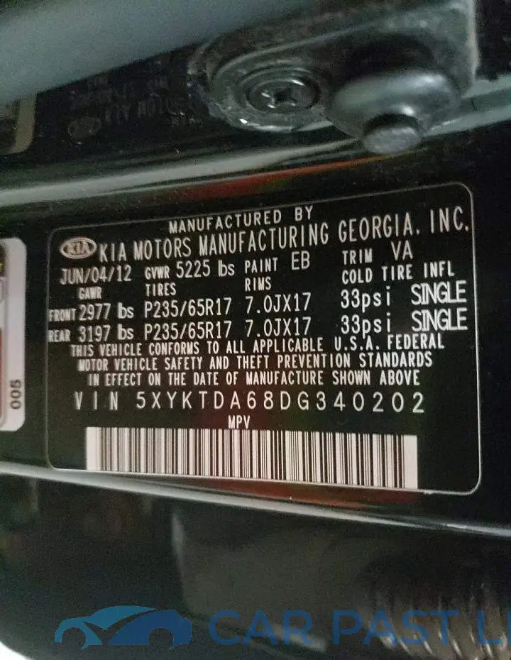 5XYKTDA68DG340202# 10