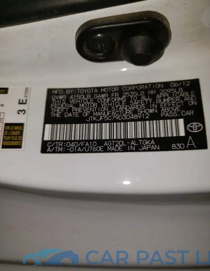 JTKJF5C79D3048912# 10