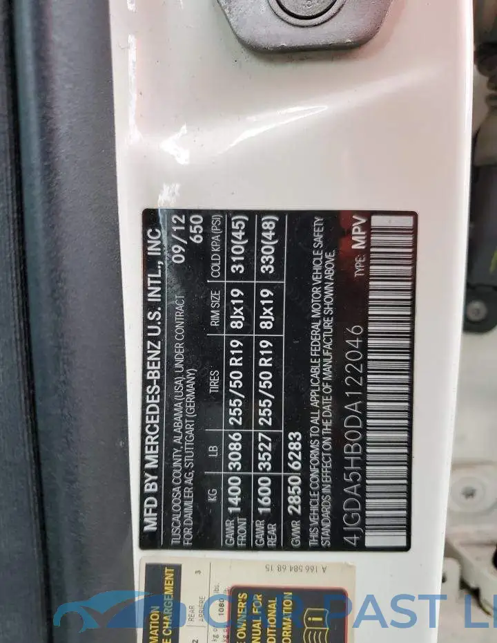 4JGDA5HB0DA122046# 13