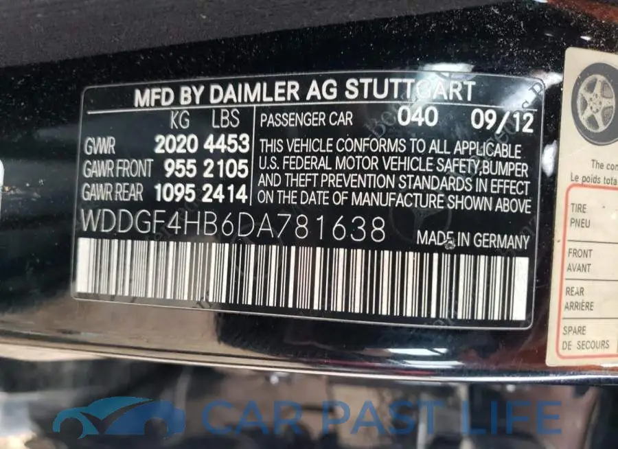 WDDGF4HB6DA781638# 12