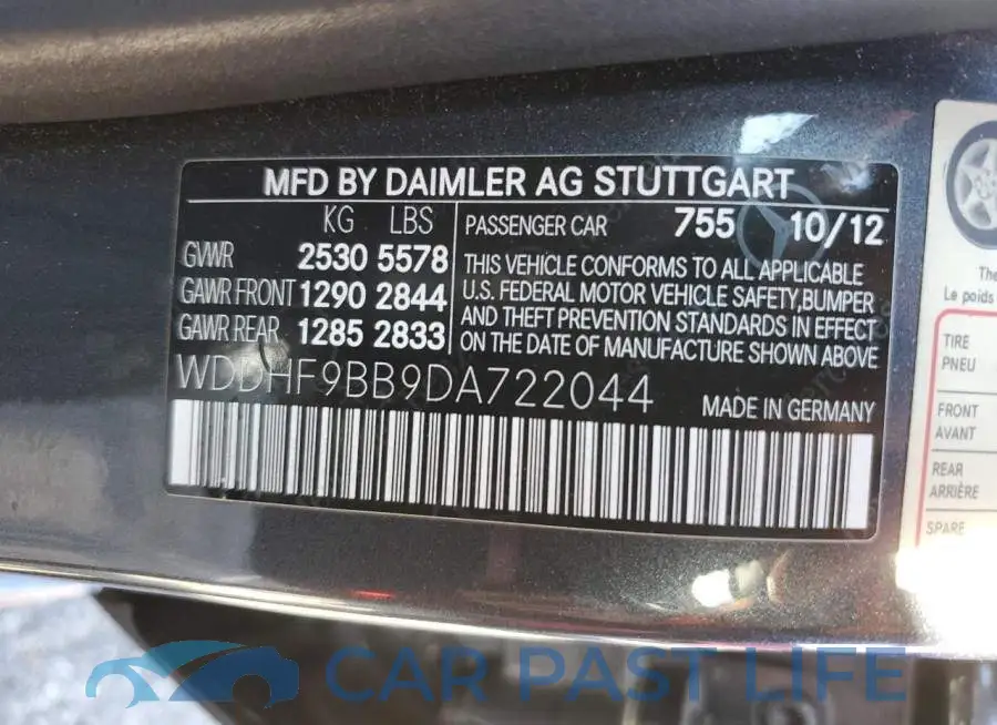 WDDHF9BB9DA722044# 12