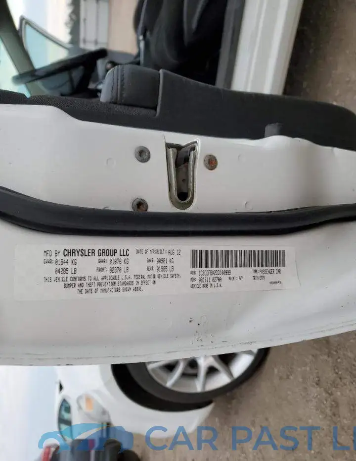 1C3CDFBA2DD100999# 12