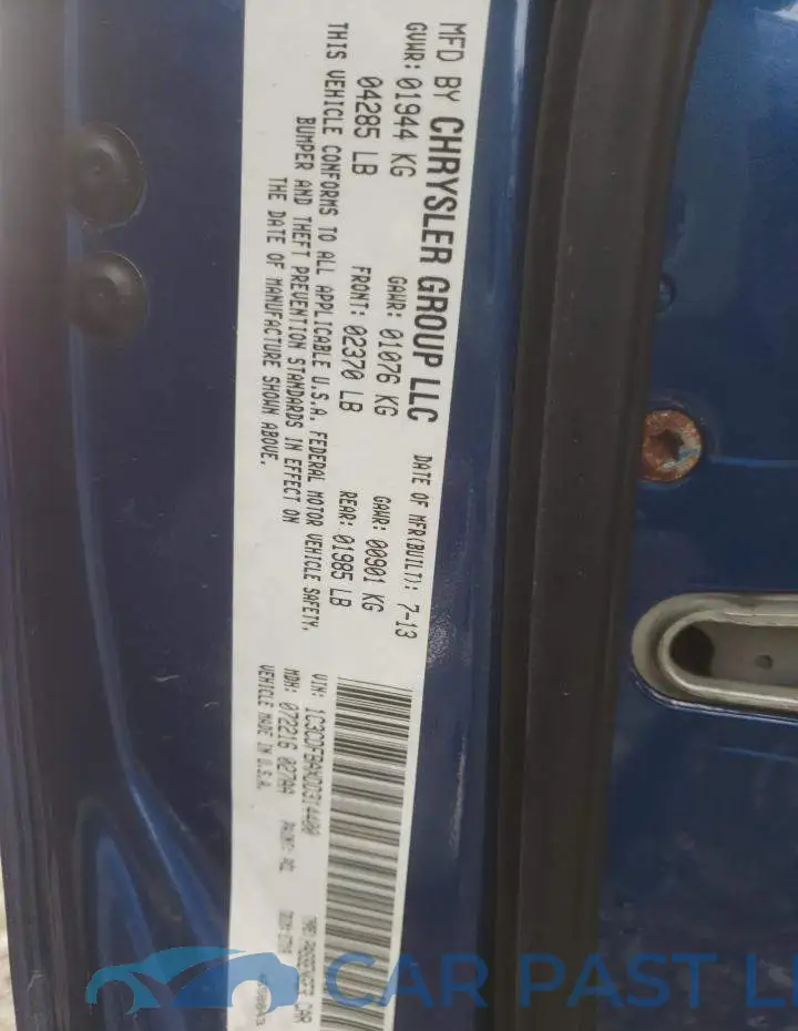 1C3CDFBAXDD314400# 12