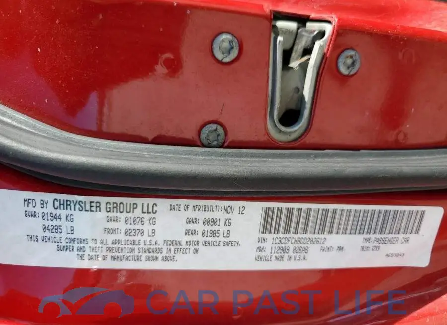 1C3CDFCH8DD202612# 10