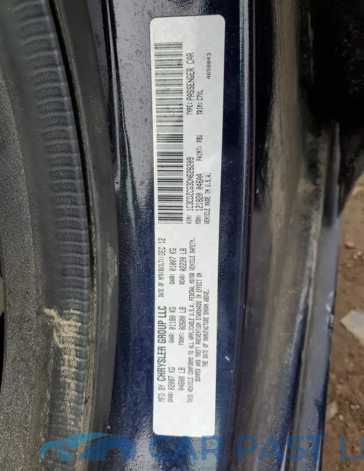 1C3CDZCG3DN628209# 12