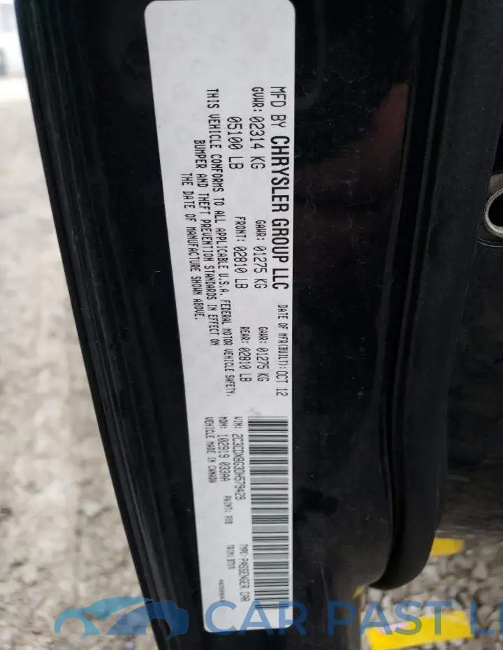 2C3CDXBG3DH579429# 12