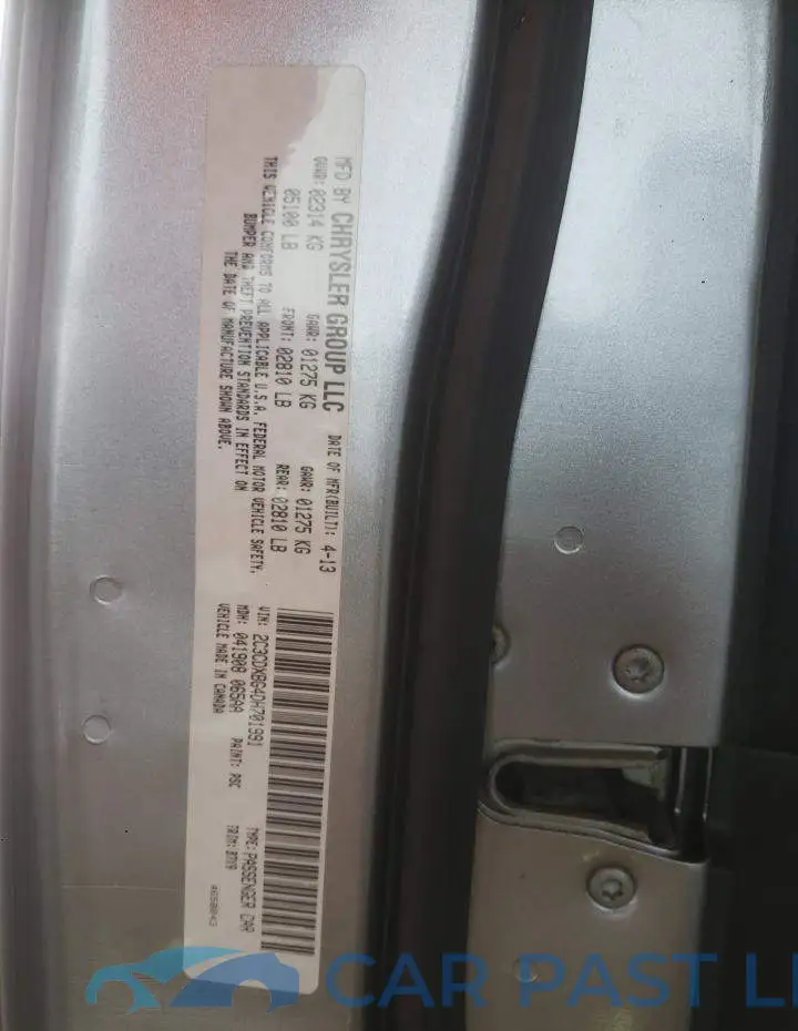 2C3CDXBG4DH701991# 12