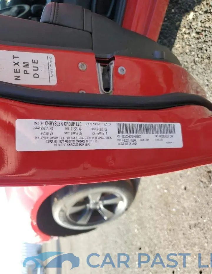 2C3CDXBG6DH509925# 13