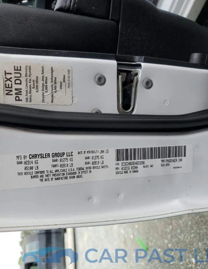 2C3CDXBG9DH623286# 10