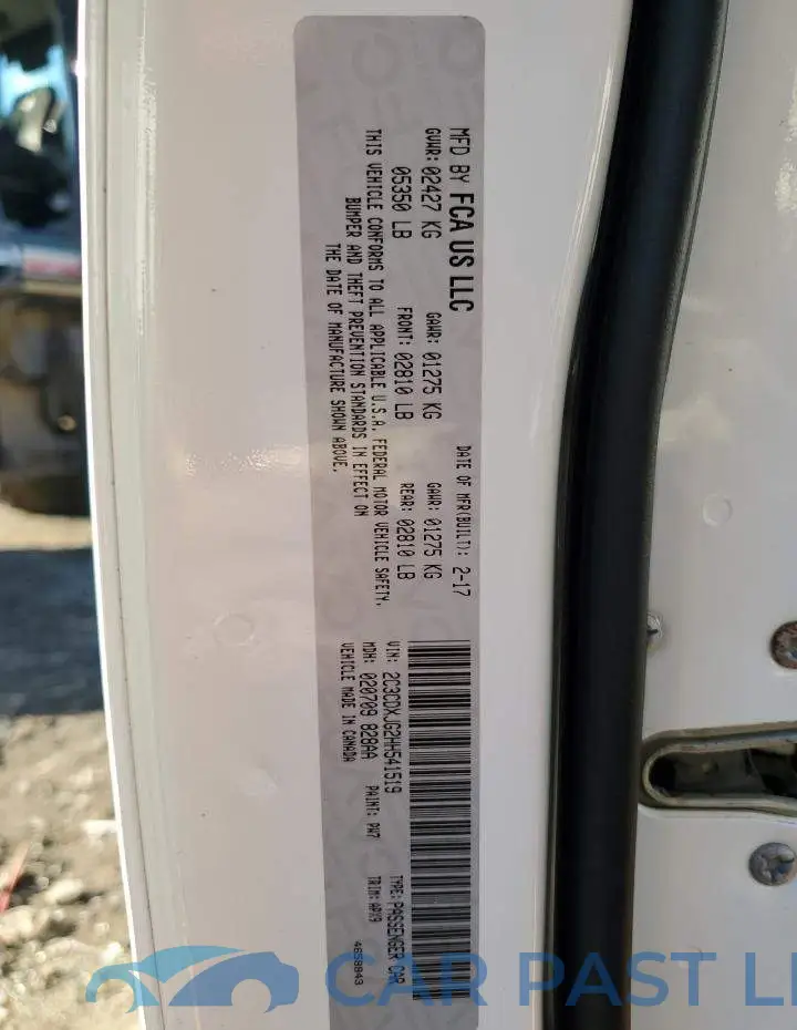2C3CDXJG2HH541519# 13