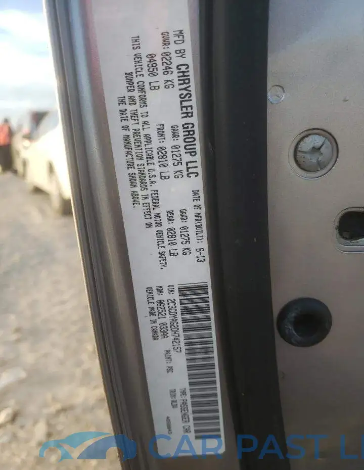 2C3CDYAG2DH742157# 10