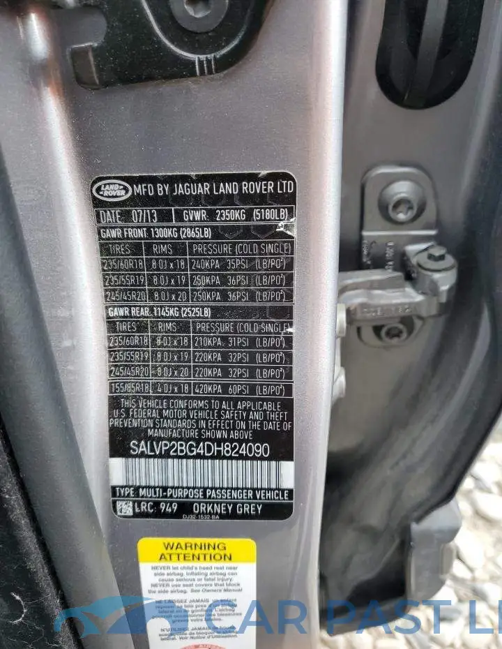 SALVP2BG4DH824090# 10