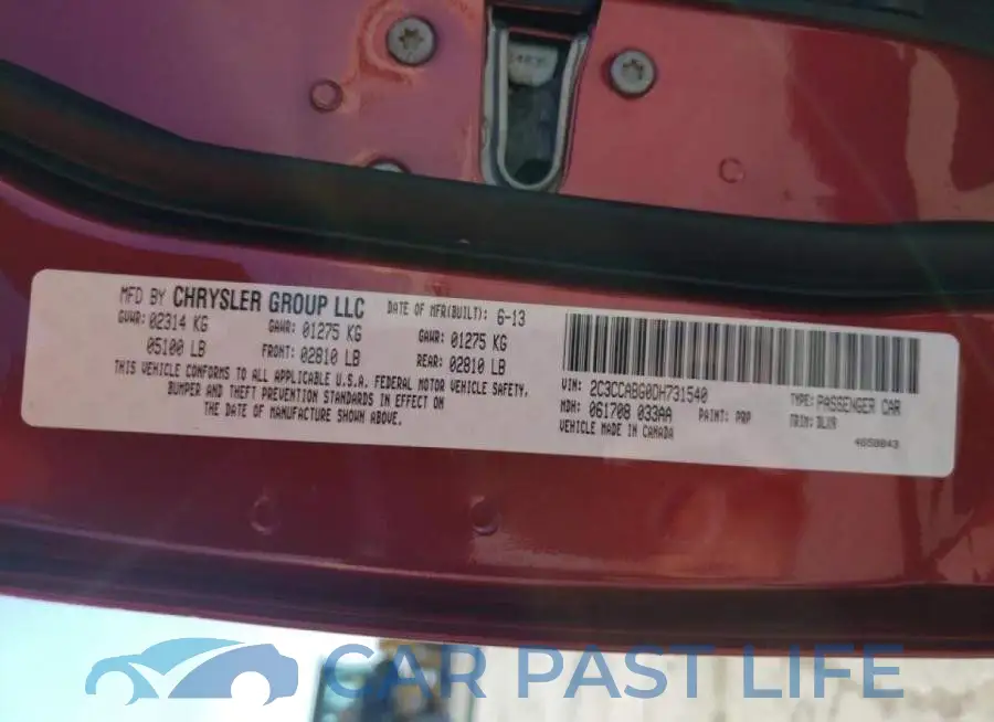 2C3CCABG0DH731540# 10