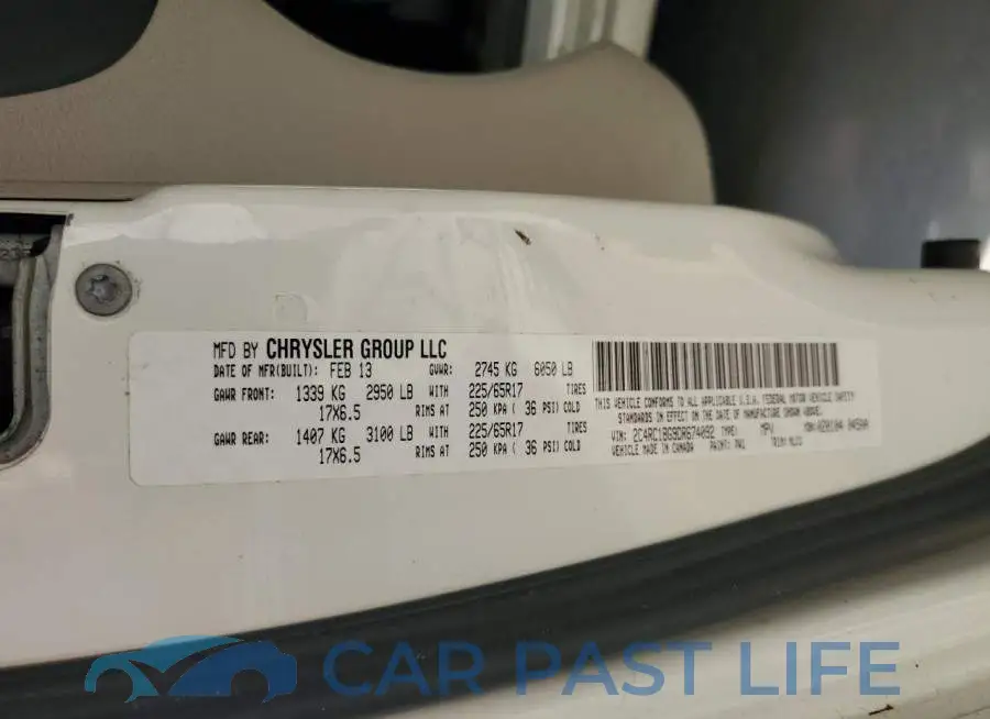2C4RC1BG9DR674092# 10