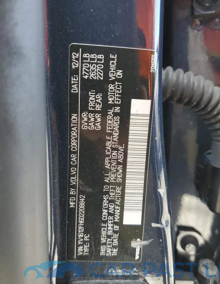 YV1612FH6D2208842# 13