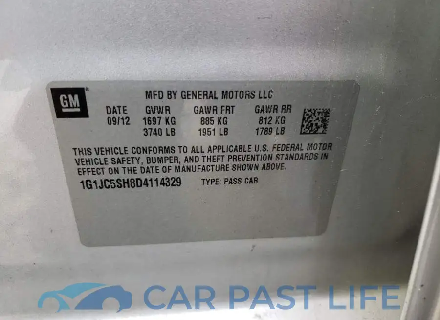 1G1JC5SH8D4114329# 12