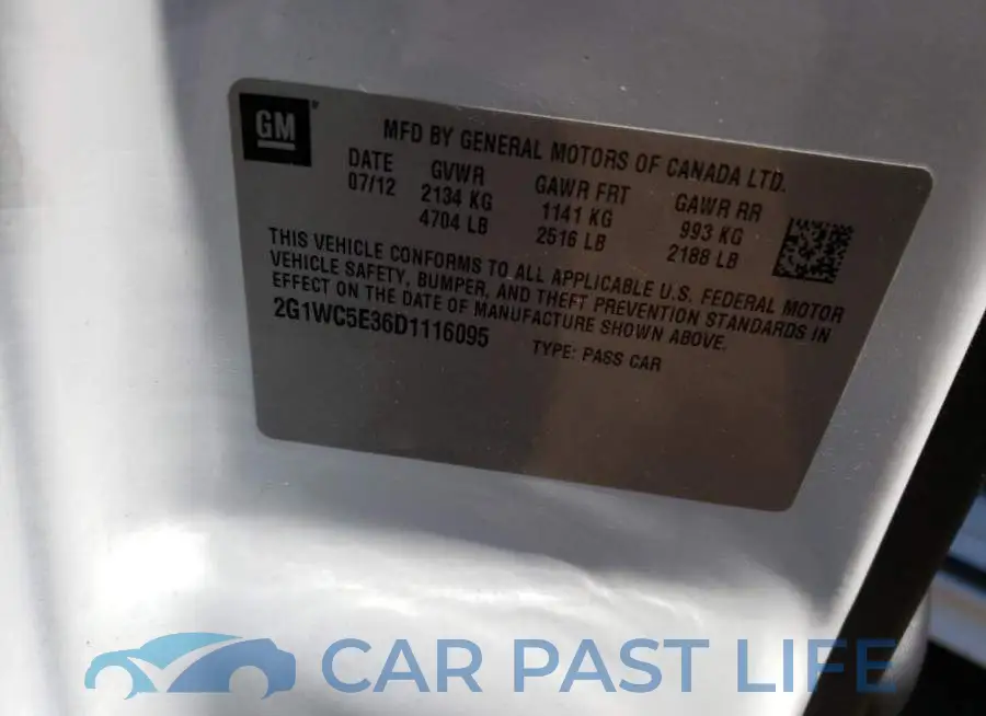 2G1WC5E36D1116095# 10