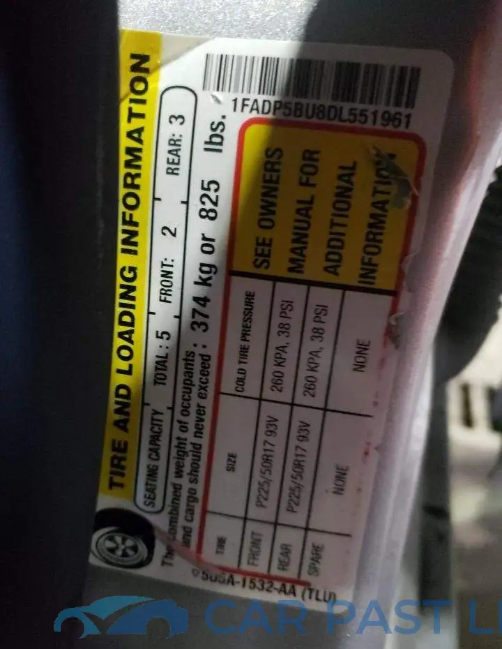 1FADP5BU8DL551961# 12